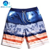 盖浪夏季火热沙滩裤男宽松速干大码 欧美海边度假男泳裤休闲短裤