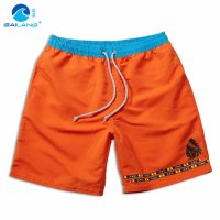 盖浪 夏沙滩裤潮男速干大码中腰宽松休闲短裤印第安头像个性印花
