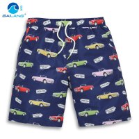 盖浪 夏新沙滩裤男速干宽松大码潮时尚休闲游泳短裤 时尚敞篷车