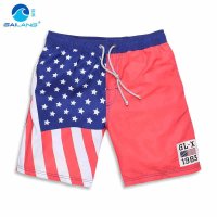 盖浪 亲子沙滩裤男速干宽松大码松紧腰带腰绳海边度假休闲短裤