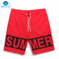 盖浪 潮流运动沙滩裤男大码速干宽松海上游泳短裤 有内衬运动短裤