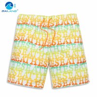 盖浪 夏新亲子情侣款沙滩裤男女速干大码宽松休闲短裤 儿童沙滩裤