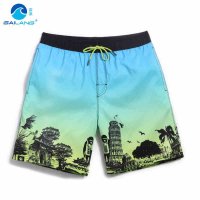盖浪 度假沙滩裤男速干宽松防泼水休闲短裤 海上游泳裤宽松男泳衣
