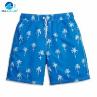 盖浪沙滩裤男速干宽松度假海滩短裤休闲秋冬温泉五分裤花裤衩
