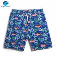 盖浪 夏季情侣沙滩裤男速干宽松大码花式休闲短裤 度假泳裤大裤衩