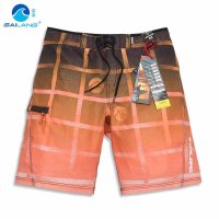 盖浪 夏男士沙滩裤速干大码宽松度假旅游休闲短裤 微弹中腰冲浪裤