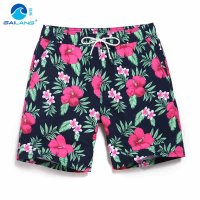 盖浪 情侣蜜月度假沙滩裤男女速干大码宽松短裤 沙滩女泳衣男泳裤