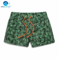 盖浪 潮女修身沙滩裤情侣款速干大码温泉短裤 海边度假女士热裤