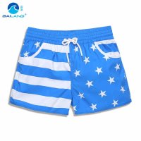 盖浪 潮女速干沙滩裤大码修身休闲短裤 海边度假短裤 海上游泳裤