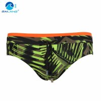 盖浪 夏新潮男三角游泳裤 低腰性感三角泳裤专业印花海滩泳衣