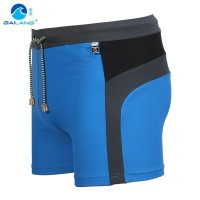 盖浪 新款男士泳裤平角 温泉大码专业游泳裤 泳衣男游泳装备