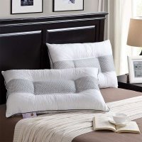 雅鹿家纺 颈椎健康护颈枕 枕头枕芯 九孔纤维枕 包邮