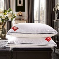 雅鹿家纺 颈椎保健护颈椎枕 枕头枕芯 立体羽丝绒枕 特价促销包邮