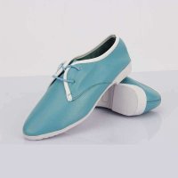 金台佳人2014新款英伦风女鞋系带小白鞋休闲女鞋真皮女单鞋平底女鞋