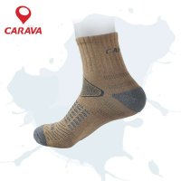 CARAVA喀尔沃户外男款袜子吸湿排汗弹性加厚中腰保暖袜子61015