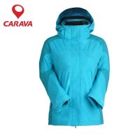 CARAVA喀尔沃户外男女款抓绒冲锋衣三合一两件套登山衣153511/C