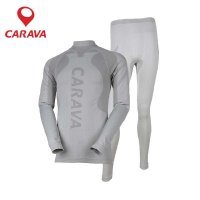 CARAVA喀尔沃秋冬户外男款保暖内衣速干无缝保暖内衣套装452281