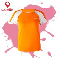 CARAVA喀尔沃品牌春夏户外女款速干衣短袖t恤防晒衣快干衣823332