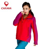 冲锋衣 三合一 正品 女款 抓绒内胆两件套 CARAVA秋冬154682