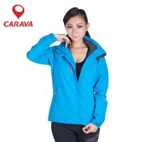 CARAVA 冲锋衣女单冲防水透气 冲锋衣男女单层冲锋衣女潮套装 32