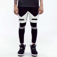 JOKESTER潮牌夏季新款潮流五分裤 男士休闲短裤 黑白风个性短裤子