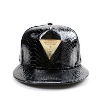 JOKESTER 14年原创新款平沿嘻哈个性三角标皮帽蛇纹男棒球防晒帽