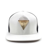 JOKESTER 2014春夏原创新款平沿亮PU皮帽子三角标棒球潮男机车帽