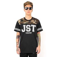 JOKESTER潮牌学院风时尚T恤 个性迷彩透气网眼T 运动短袖圆领T恤