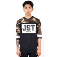 JOKESTER潮牌男装新款中袖t恤 棒球风网眼夏透气休闲七分袖运动T