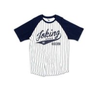 JOKESTER 14夏季新款男式条纹棒球上衣海魂风半袖圆领休闲潮男T恤