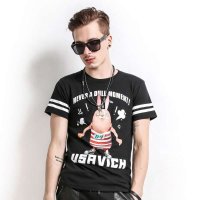 JOKESTER新款夏装越狱兔基里连科呆萌表情 创意嘻哈情侣短袖T恤