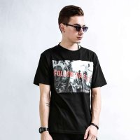 JOKESTER潮牌14年新款短袖TEE 个性印花时尚人物圆领男士休闲T恤