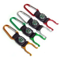 2014多功能户外指南针水壶瓶钥匙卡水壶登山扣快挂卡夹子特价促销