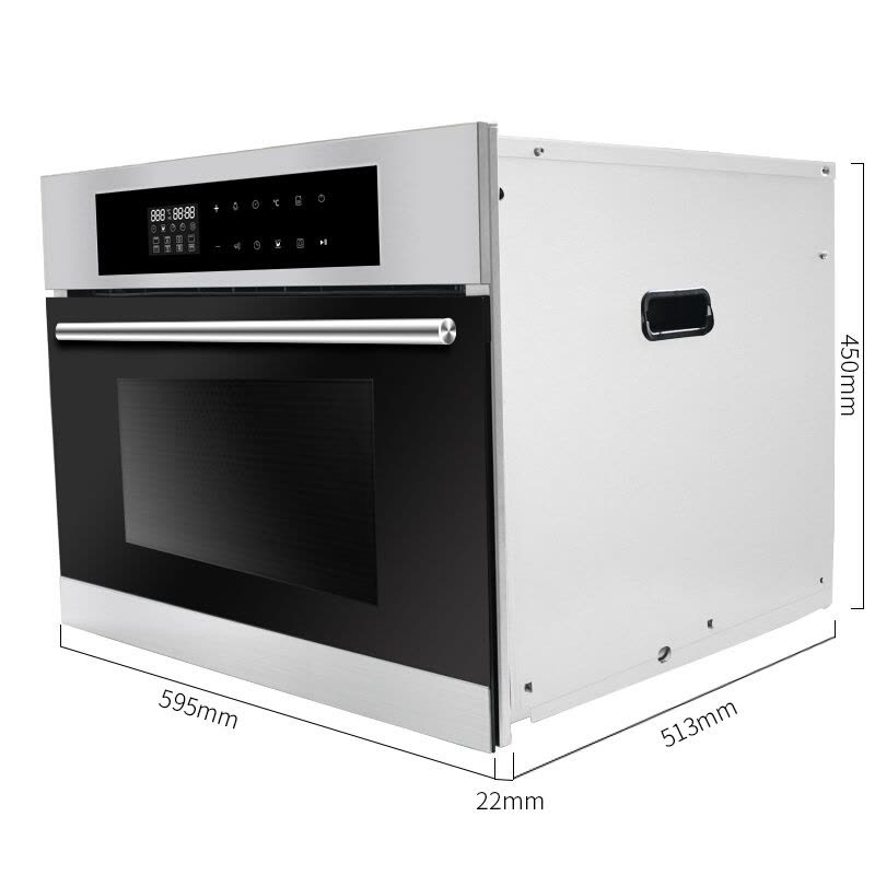 德普(Depelec) RD50S 蒸烤箱 蒸烤一体机 嵌入式 蒸烤箱二合一 50升 大容量 蒸汽烤箱 热风循环不锈钢管图片
