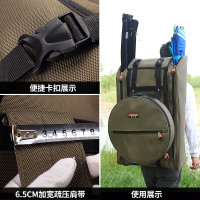 渔之源 加大双肩钓鱼包鱼护包渔具包户外双肩背包鱼包鱼竿包 渔具用品