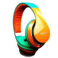 森麦 SM-HD551耳机 头戴式手机平板笔记本电脑耳机重低音耳机耳麦 橙色