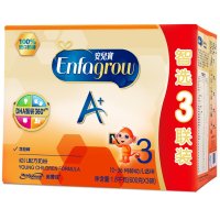 美赞臣3段奶粉（12-36个月）安儿宝A+配方奶粉1800克(600gX3组合装)*2盒装
