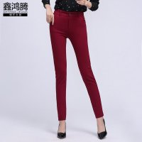 鑫鸿腾2016秋装新款韩版女装高腰休闲裤女士弹力大码女装打底裤女 ZDS-52018