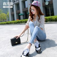 鑫鸿腾2016秋装新款情怀女装弹力牛仔裤女士修身显瘦百搭铅笔裤 女 TY-9008