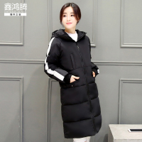 鑫鸿腾2016冬装新款韩版女装中长款加厚女士羽绒棉服 修身百搭连帽棉衣大码女装外套 女冬 QQ-9911