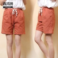 鑫鸿腾2016夏季大码女装女士五分裤短裤 宽松显瘦直筒裤中裤子女 SLY-8520