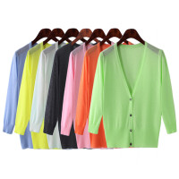 鑫鸿腾2016秋装新款韩版薄款小披肩针织衫女士开衫 纯色短款修身百搭针织毛衣小外套女 JY-166