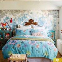 轩蓝仕家纺 宜家风格全棉四件套 高支高密全棉印花床单被套四件套 1.5/1.8m床适用 包邮