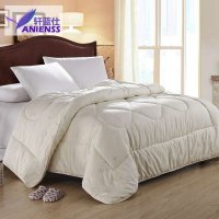 轩蓝仕家纺 贵族羊毛被子 小提花面料被芯冬被加厚单双人被 包邮 4-10斤可选