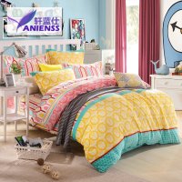 轩蓝仕家纺 床上用品 加厚法莱绒四件套 秋冬保暖床单床品套件 柔软舒适透气保暖1.5/1.8/2.0米床
