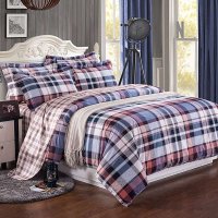 轩蓝仕家纺 活性全棉四件套 活性纯棉面料被套床单套件 单双人四件套 新床品