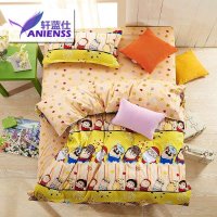轩蓝仕家纺 四季通用全棉印花三件套 学生儿童套件 卡通纯棉面料套件