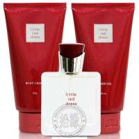 Avon/雅芳 裙之恋系列 小红裙香水50ml+小红裙香体乳150g+小红裙香水沐浴露150ml