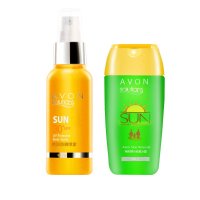 Avon/雅芳 艳阳防晒系列 套装组合 防晒喷雾90ml+晒后修复冰露100g