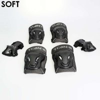 SOFT天鹅轮滑极限护具高档儿童成人溜冰鞋防护旱冰鞋滑冰鞋护手护肘护膝